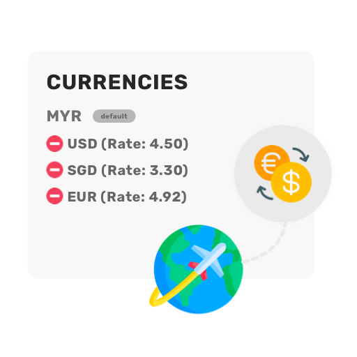 Flexible currency invoicing feature